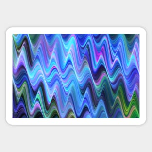 Fractal waves Sticker